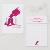 ネイルアート – ビジネス/スケジュールカード 名刺 (正面/裏面)