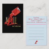 ネイルアート – ビジネス/スケジュールカード 名刺 (正面/裏面)