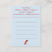 ネイルアート – ビジネス/スケジュールカード 名刺 (裏面)