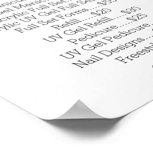 ネイルアート ポスター (角)