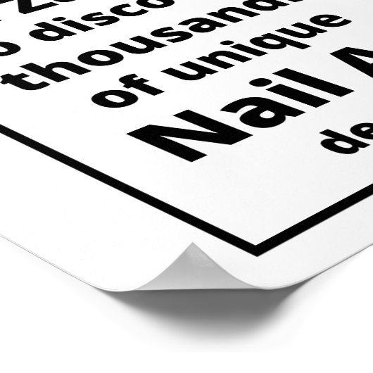 ネイルアート ポスター (角)