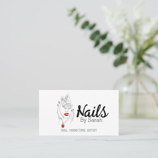 ネイルアート 名刺 (スタンド正面)