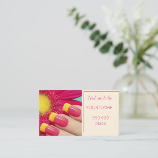 ネイルアート 名刺 (スタンド正面)