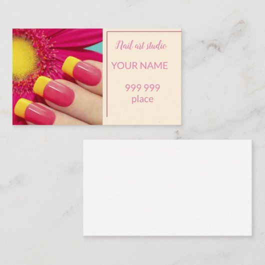 ネイルアート 名刺 (正面/裏面)