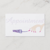 ネイルサロンのアポイントメントカード 予約カード (裏面)