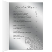 ネイルサロンのパンフレットの美しい (内側 (右))