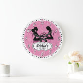 ネイルサロンのパーソナル化可能な壁時計 ラージ壁時計 (ホーム)