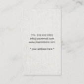 ネイルサロンのポーランド人のボトル及び花のネイルアーチスト 名刺 (裏面)