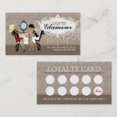 ネイルサロンのロイヤリティカード ロイヤリティカード (正面/裏面)