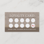 ネイルサロンのロイヤリティカード ロイヤリティカード (裏面)