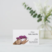 ネイルサロンの名刺-あなたの色を選んで下さい 予約カード (スタンド正面)