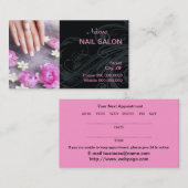ネイルサロンの名刺 予約カード (正面/裏面)