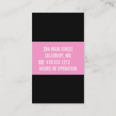 ネイルサロンの名刺 名刺 (裏面)