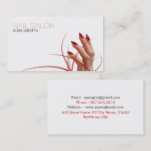 ネイルサロンの名刺 名刺 (正面/裏面)
