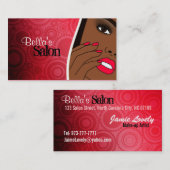 ネイルサロンの名刺 名刺 (正面/裏面)