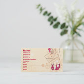 ネイルサロンの名刺 名刺 (スタンド正面)