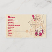 ネイルサロンの名刺 名刺 (裏面)