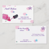 ネイルサロンの名刺 名刺 (正面/裏面)