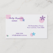 ネイルサロンの名刺 名刺 (裏面)