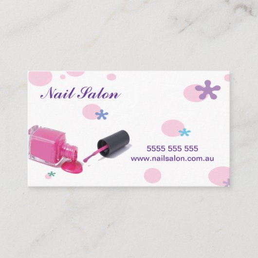 ネイルサロンの名刺 名刺 (正面)