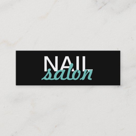 ネイルサロンはパンチカードの手入れをします ロイヤリティカード (正面)