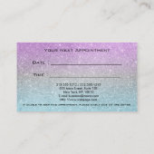 ネイルサロンアポイントメント名刺 ロイヤリティカード (裏面)