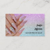 ネイルサロンアポイントメント名刺 ロイヤリティカード (正面)