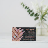 ネイルサロンアポイントメント名刺 ロイヤリティカード (スタンド正面)