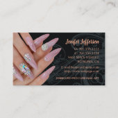 ネイルサロンアポイントメント名刺 ロイヤリティカード (正面)