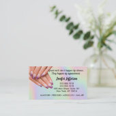 ネイルサロンアポイントメント名刺 予約カード (スタンド正面)