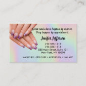 ネイルサロンアポイントメント名刺 予約カード (正面)