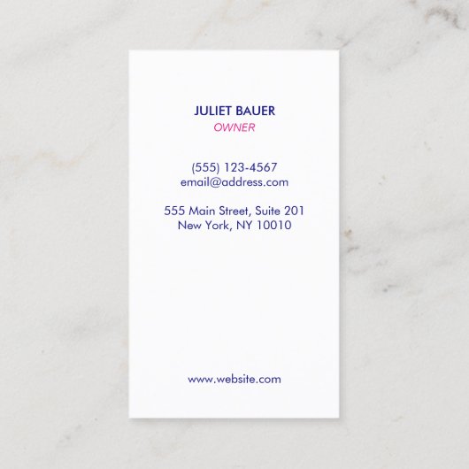 ネイルサロンイエロー金ゴールドグリッター 名刺 (裏面)