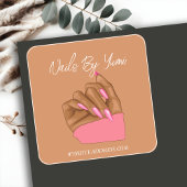 ネイルサロンエレガントアーティストマニキュリストブランド スクエアシール