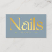 ネイルサロンエレガントダスティブルー 名刺 (正面)
