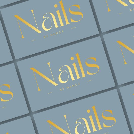 ネイルサロンエレガントダスティブルー 名刺