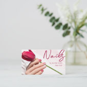 ネイルサロンエレガント名刺 名刺 (スタンド正面)