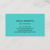 ネイルサロンキュートターコイズマニキュリストロイヤリティ ロイヤリティカード (裏面)