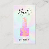 ネイルサロングリッターポーランドボトル 名刺 (正面)