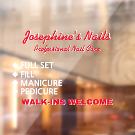 ネイルサロンサービスをカスタマイズ　飛び込み歓迎 ウィンドウサイン