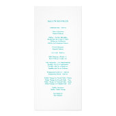 ネイルサロンサービス価格表{ティール(緑がかった色)Blue} ラックカード (裏面)