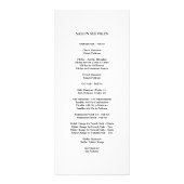 ネイルサロンサービス価格表{ティール(緑がかった色)Blue} ラックカード (裏面)