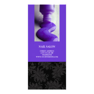 ネイルサロンサービス価格表{Purple} ラックカード