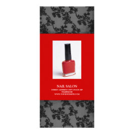 ネイルサロンサービス価格表{Red} ラックカード