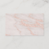 ネイルサロンスパ技術者赤面バラ大理石 名刺 (裏面)