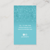 ネイルサロンターコイズポーランドスプラッシュメイクアップアーティスト 名刺 (裏面)