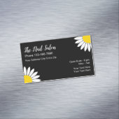 ネイルサロンデイジーフラワーデザイン マグネット名刺 (インサイチュ)