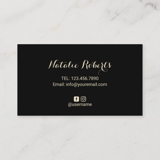 ネイルサロントレンディーグラムグリッターアゲートマニキュア 名刺 (裏面)