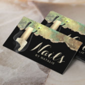 ネイルサロントレンディーグラムグリッターアゲートマニキュア 名刺