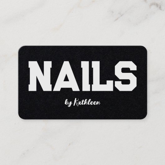ネイルサロンネイリスト 名刺 (正面)