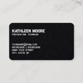 ネイルサロンネイリスト 名刺 (裏面)